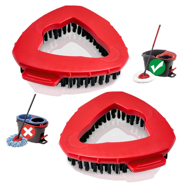 Spin Mop Scrub Brush for Vlieda EasyWring 1-Tank System, Triangle