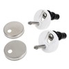 Mipcase 1set Toilet Seat Fixing Hinges Replacement Fittings for Fast