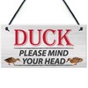 RED OCEAN DUCK! Please Mind Your Head Friendship Home Gift