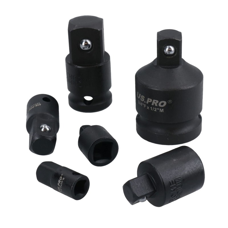 6pc Impact Socket Adaptor Adapter Step Up Step Down Reducer