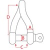 Extreme Max 3006.8219 BoatTector Stainless Steel Twist Shackle - 3/8"