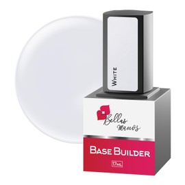 Bellas Manos Builder Gel, White, 17 ml, mittlere Viskositäts-Erweiterungsformel (weiß, 15 ml)