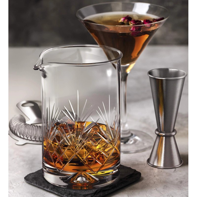 Mofado Crystal Cocktail Mixing Glass - Premium 18oz 550ml -