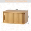 WOWLIVE Bread Box for Kitchen Countertop, Large Roll Top Bread