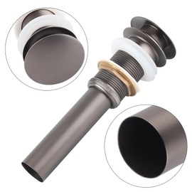 Mumusuki G1 1/4" Latón Baño Fregadero del Lavabo Up Drenaje Sin desbordamiento Empuje y Sello -up Drenaje del desagüe del Fregadero del baño(Orb)
