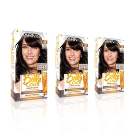 Garnier Belle Color Brown Hair Dye Permanent, Natural Looking Hair Colour, Up To 100 Percent Grey Coverage, 3.0 natural dark chestnut, 1 Count, Pack Of 3, Packaging May Vary