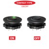 MKBKLLJY MKBKLLJY 2Pcs Round Rocker Switch Red/Green LED DC 20A