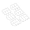 6PCS Dollhouse Windows Miniature Window Frame Ornament 1:12 Scale Dollhouse