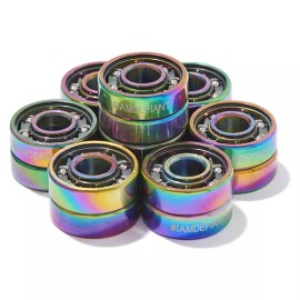 Defiant Upgrades Premium Skate Bearings (16) Roller Skate / Quad Skate / Derby Skate - OIL SLICK
