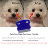3 Pcs Pet Comb Tear Stain Remover Combs for Dogs,