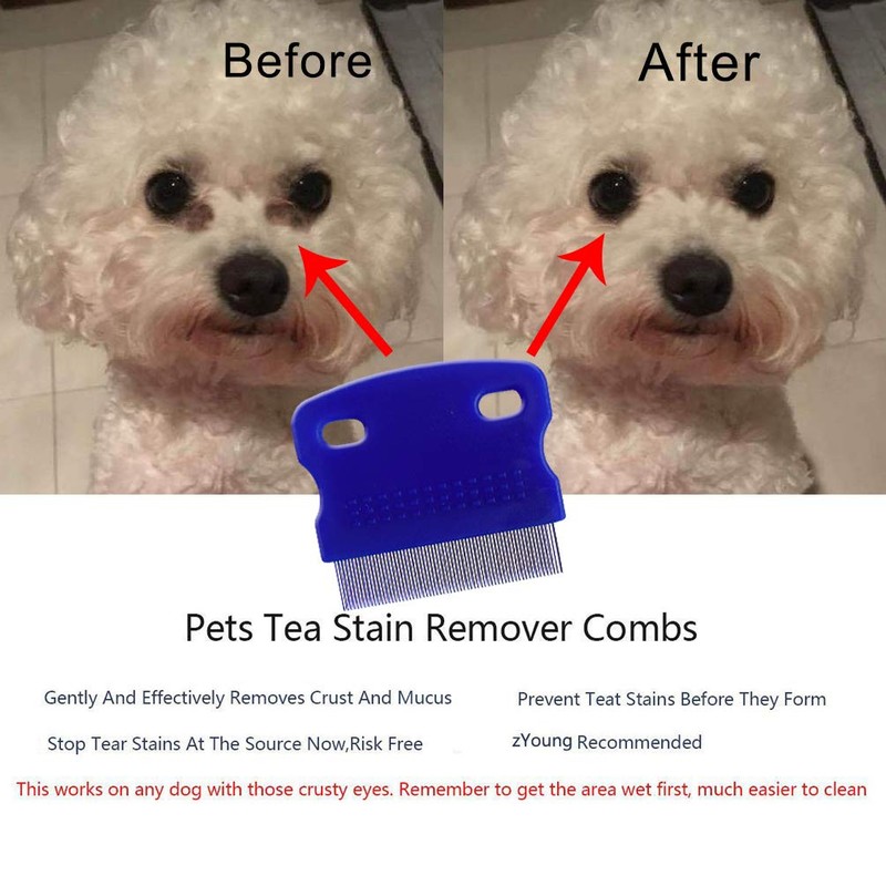 3 Pcs Pet Comb Tear Stain Remover Combs for Dogs,