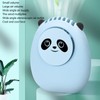 Portable Neck Fan Cute Bear 3 Speeds USB Rechargeable Quiet
