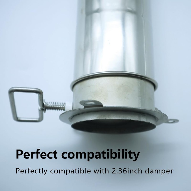 Stainless Steel Stove Chimney Diameter 2.36 inch（6cm） PCS Stove Pipe