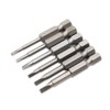 Uacen 6 Piece Magnetic Triangle Screwdriver Bit Set, S2 Steel