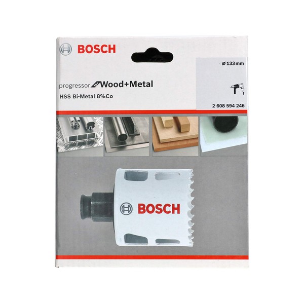 BOSCH Bi-Metal Hole Saw, 8% Cobalt Alloy, Progressive Tooth Design,