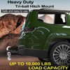 Heavy Duty Solid Shank Triple Ball Hitch Mount with Hook