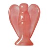 Manekieko Manekieko Cherry Quartz Healing Crystal Prayer Guardian Angel Statue,48mm