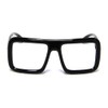 Black Thick Square Glasses Clear Lens Eyeglasses Frame Super Oversized