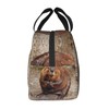 Larklitz Cute Funny Beaver Reusable Insulated Lunch Bag, 8.5in x