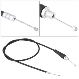 110CM Universal Motorcycle Throttle Cable Straight Head Dirt Bike Throttle Cable Stainless Steel Throttle Cable for Pit Dirt Motor Trail Bike Motocross (M10)