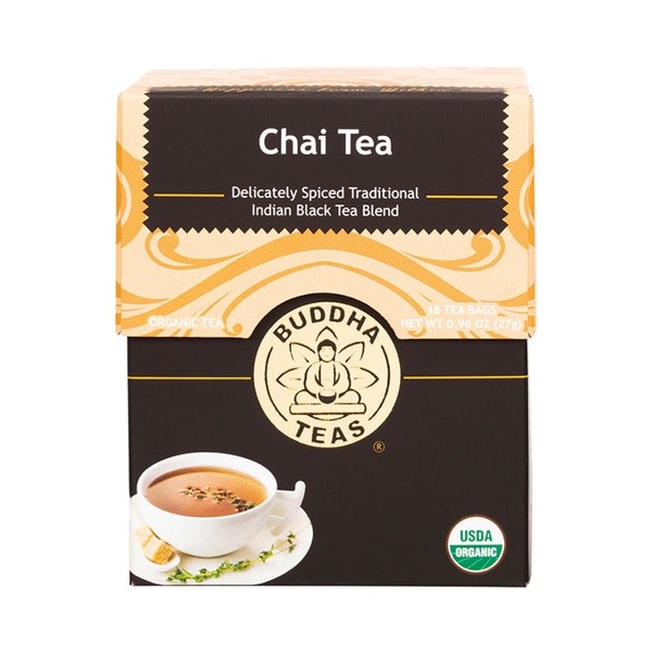 BUDDHA TEAS Organic Chai Tea - 18 Tea Bags