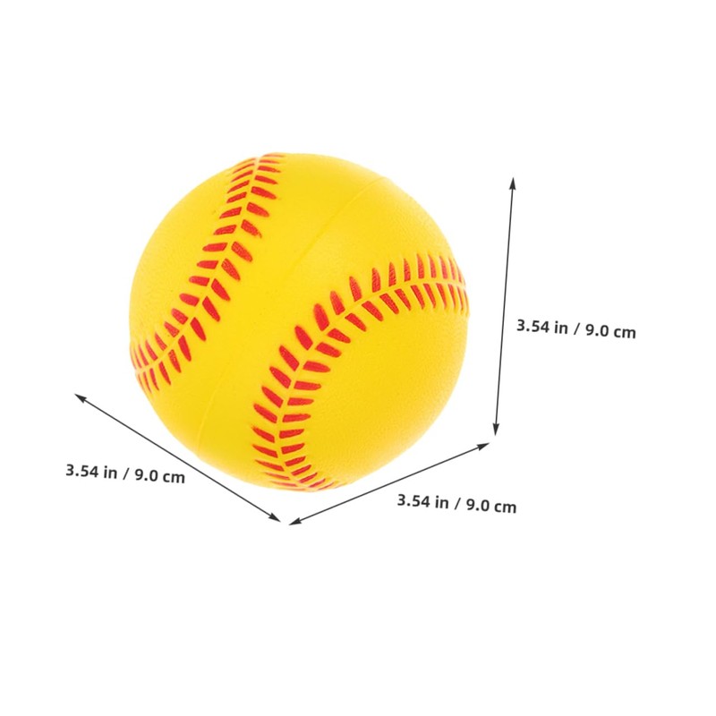 Kisangel 4pcs Soft Foam Baseballs Safe PU Sponge Training Balls