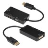 3-in-1 Adapter Displayport to HDMI/VGA/DVI Multifunction High Definition Converter Cable