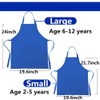CRJHNS Kids Apron and Chef Hat Set, Adjustable Cotton Child