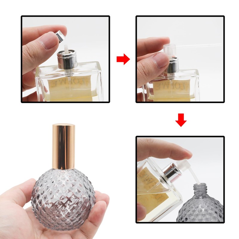 Wuyituart 3.4oz 100ml Refillable Perfume Bottle Empty Atomizer Sprayer Perfume