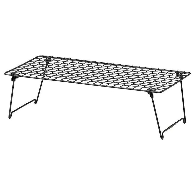 IKEA GREJIG SHOE RACK STORAGE, STEEL Gray 22 7/8x10 5/8", 403.298.