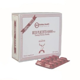 Golden Health Deer Placenta 80000 Plus 100 Capsules