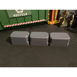 Mercstoys 1/18 action figure Barricades/vendor tables￼-3 piece set