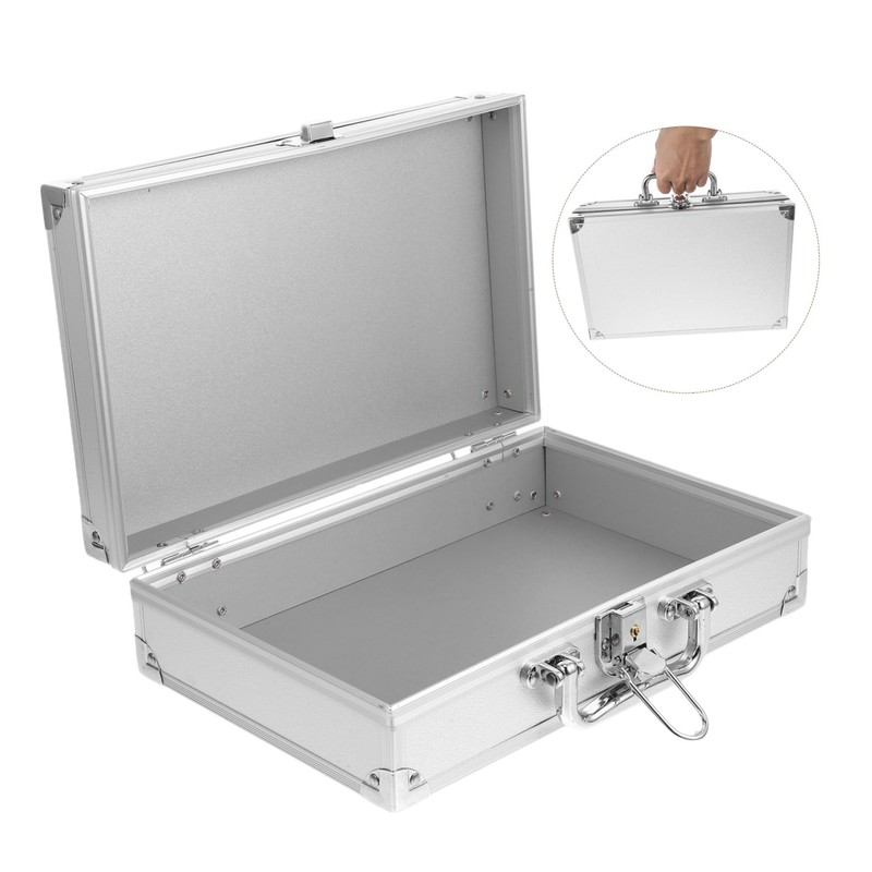 Gadpiparty Portable Carrying Case Versatile Hard Briefcase for Tools Documents