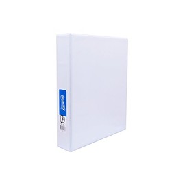 Bantex, Standard Insert Ring Binder A4, 3D Ring, 38mm, Cover and Spine Customiseable, Durable PP Cover, White