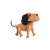 ArchitectMade Oscar Wooden Dog beech/ears of brown leather