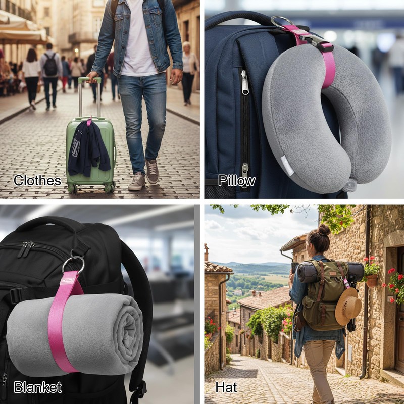 3 PCS Luggage Connector Straps for Suitcases Add a Bag