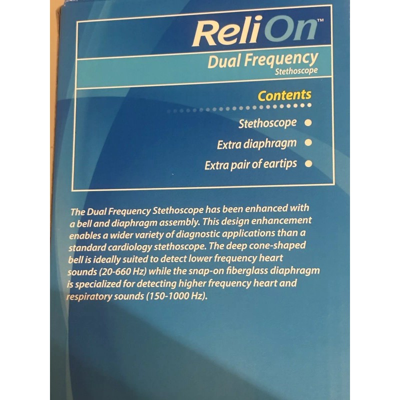 ReliOn Manual Blood Pressure Stethoscope New