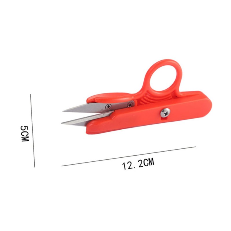 jojofuny 12pcs Multi-use High Carbon Steel Scissors Handle Yarn Cutters