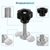 Pack of 12 Single Screw Fitting for Airline Rail, M8