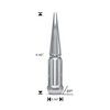 White Knight 3810XL-25AM Chrome 9/16"-18 1-Pc Spline Spike Lug Nut