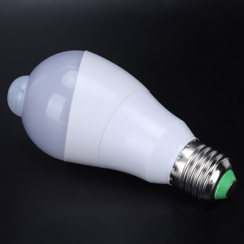 E27 Human Sensor Light Bulb 7W LED Induction Lamp for