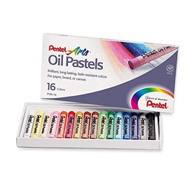 Pentel Pentel Arts Oil Pastels, 16 Color Set (PHN-16)