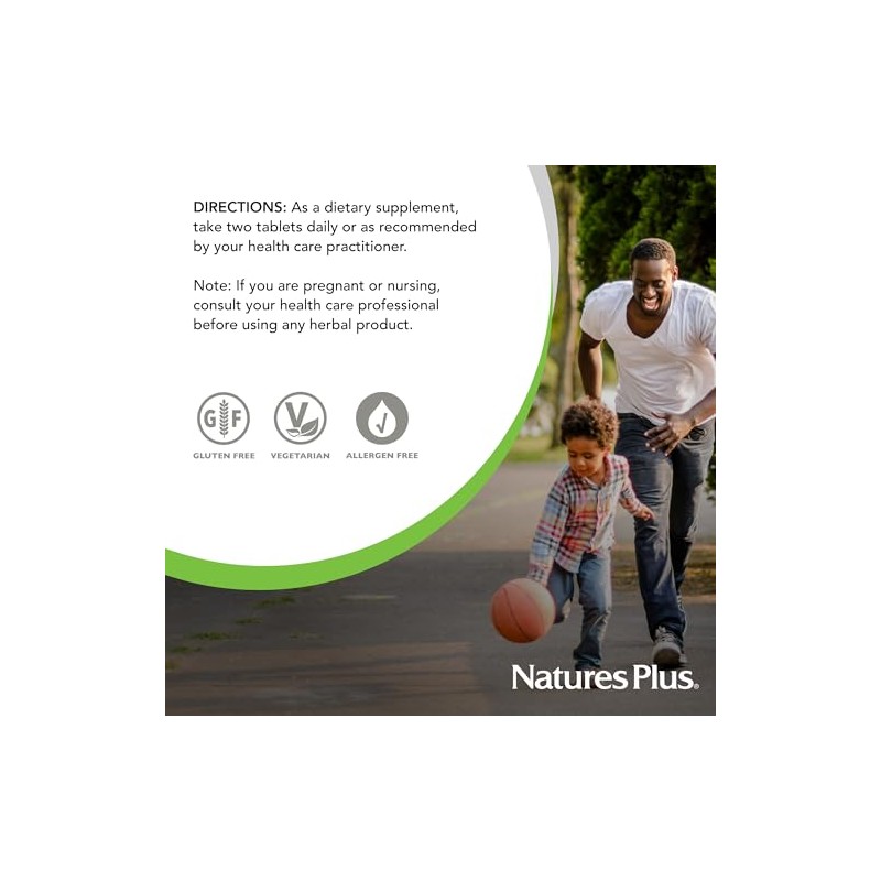NaturesPlus Herbal Actives Resveratrol, Extended Release - 120 Tablets -