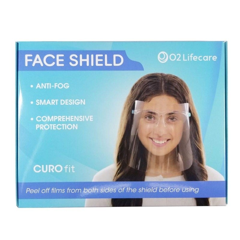 [O2 Lifecare] 3 qty Protective Face Shield Reusable Goggle Shield