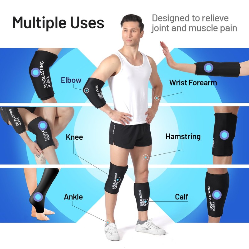 EverlastingIce Knee Ice Pack Wrap Compression Sleeve for Injuries |