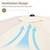 YOUGE OUTDOOR 6.5X10FT Rectangular Patio Umbrella Replacement Canopy Outdoor Garden