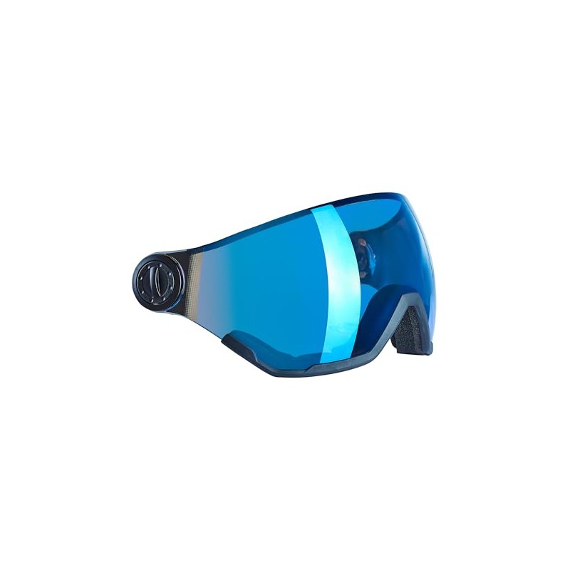 Black Crevice Replacement Visor with Full Protection (Blue)