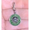 Silver Jack Skellington Coffee Nightmare Charm Zipper Pull & Keychain
