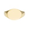 Fossil Men's Drew Gold-Tone Stainless Steel Signet Ring