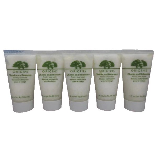 ORIGINS CHECKS AND BALANCES FROTHY FACE WASH 1 OZ NWOB